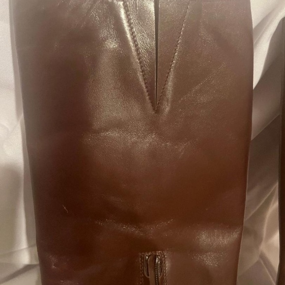 Burberry Brand New NWOB Leather Boots/Straps& Buckles md in Italy Choc Brn sz 8 - Picture 15 of 16